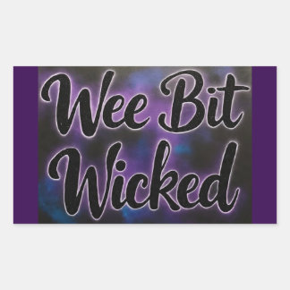 WeeBitWicked Rechteckiger Aufkleber
