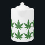 Weed Leaf Personalisiert<br><div class="desc">Der Personalisierte Teekessel des Weed Leaf weist eine Reihe von Unkrautfressern auf. Personalisieren Sie es, indem Sie Bilder, Hintergrund, Farben ändern oder Ihren eigenen Text hinzufügen. Einige Leute werden hübsche Blätter sehen. Einige Leute werden sehen, wie besonders Ihr einzigartiges Geschenk ist.</div>