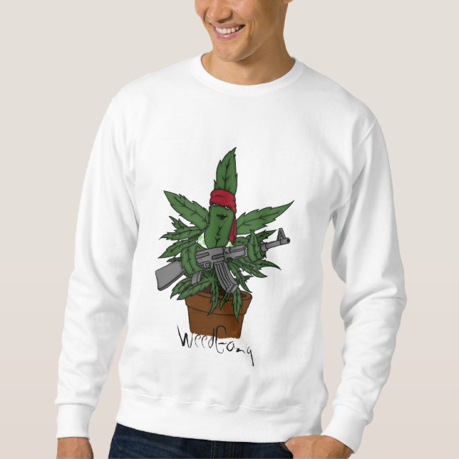 Weed plant sweatshirt by WeedGang (Vorderseite)