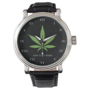 Weed Rrauke Nature Floral Blume Armbanduhr