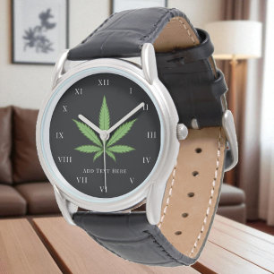 Weed Rrauke Nature Floral Blume Armbanduhr