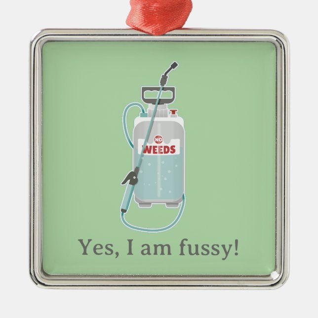 weed spray garden maintenance ornament aus metall (Vorne)