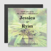 Weed Wedding Invite