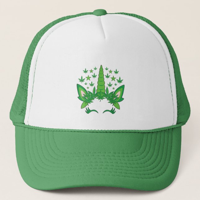 Weedicorn Truckerkappe (Vorderseite)