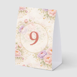 Weeding floral table number tischaufsteller