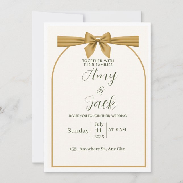 Weeding invitation (Devant)