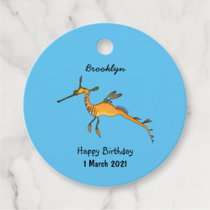 Weedy seadragon Cartoon Illustration Geschenkanhänger
