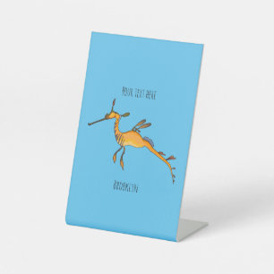 Weedy seadragon Cartoon Illustration Sockelschild