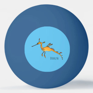Weedy seadragon Cartoon Illustration Tischtennisball