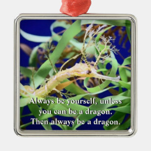 Weedy Seedrache Silbernes Ornament