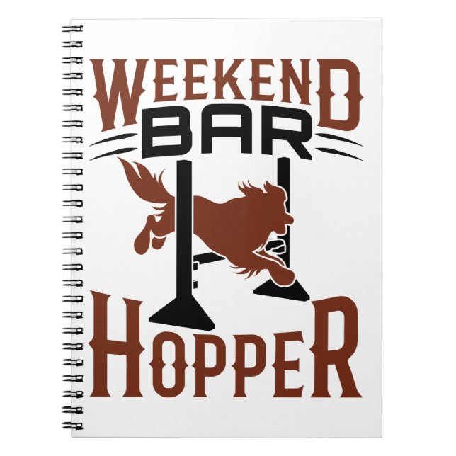 Weekend Bar Hopper Agility Dog Trainer Besitzer Notizblock (Vorderseite)