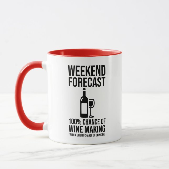 Weekend Forecast - 100% Chance of Wine Making Tasse (Links)