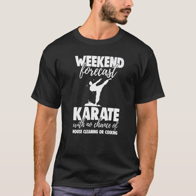 Weekend Forecast Karate With No Chance Funny Men G T-Shirt (Vorderseite)