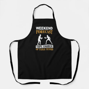 Weekend Forecast Table Tennis Passion Schürze