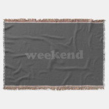 Weekend Holzkohle grau moderne Typografie Spaß coo