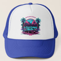 Weekend Ladung Retro Sunset Trucker Hat - 80er Aes