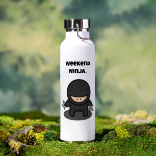 Weekend Ninja Funny Niedlich Japan Cartoon Trinkflasche