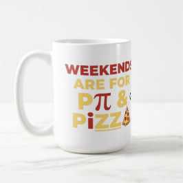 Weekend Pi Day & Pizza Party Math Lover Foodie Fun Kaffeetasse