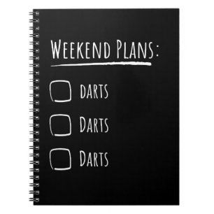 Weekend Plans Darts Notizblock