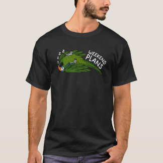 Weekend Plans Parrot I Sleeping Peach fronted Conu T-Shirt