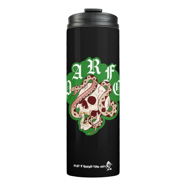 Weekend Scramble Gothic Snake Skull Thermosbecher (Vorderseite)