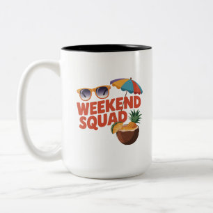 Weekend Squad Zweifarbige Tasse