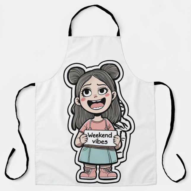 Weekend Vibes Schürze (Vorderseite)