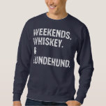 Weekends Whiskey and Lundehund Funny Norwegian Sweatshirt<br><div class="desc">Weekends Whiskey and Lundehund Funny Norwegian Lundehund Gift. Perfect gift for your dad,  mom,  dad,  men,  women,  friend and family members on Thanksgiving Day,  Christmas Day,  Mothers Day,  Fathers Day,  4th of July,  1776 Independent Day,  Veterans Day,  Halloween Day,  Patrick's Day</div>