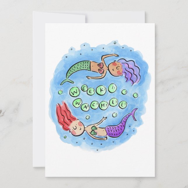 Weeki Wachee Einladung (Vorderseite)