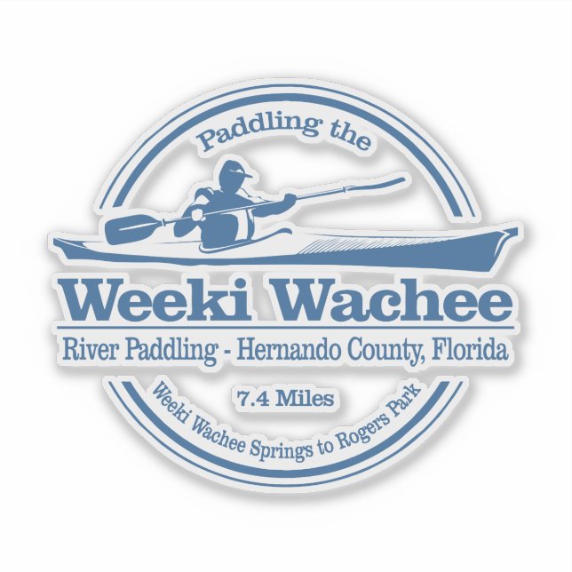 Weeki Wachee River (SK) Aufkleber (Vorderseite)