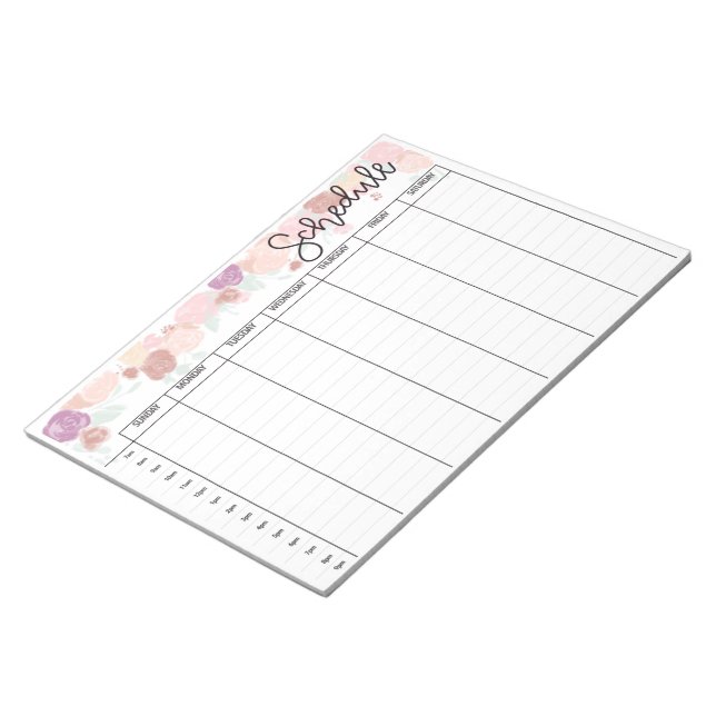 Weekly Blank Plan Notizblock (angewinkelt)