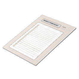 Weekly Checklist Planner Notizblock
