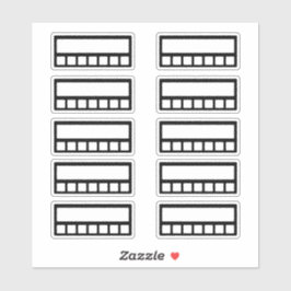 Weekly Habit Tracker Aufkleber