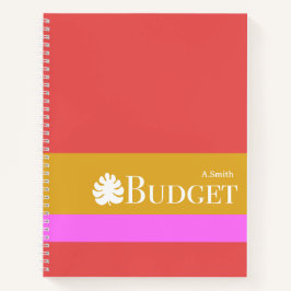 Weekly monthly budget expenses modern bright notizbuch