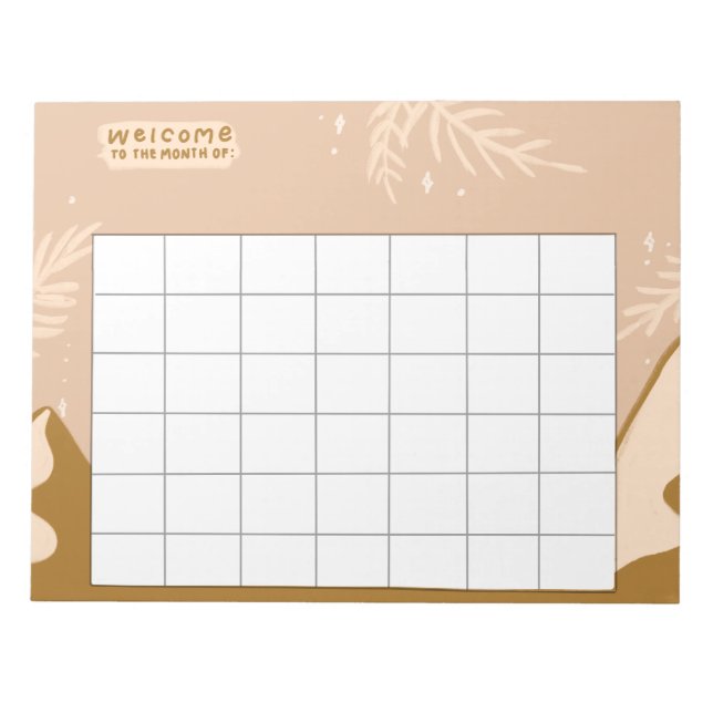 Weekly Routine Trackers Notizblock (Vorderseite)