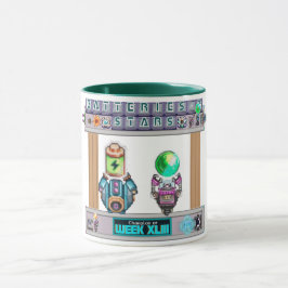 Weekly Trophy Synthesis Batteries&Stars Mug Tasse