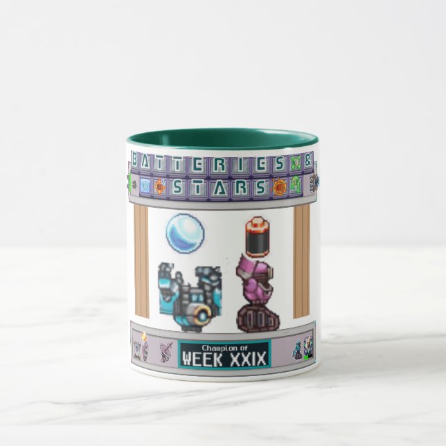 Weekly Trophy Synthesis Batteries&Stars Mug Tasse (Zentrum)
