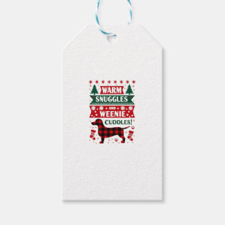 Weenie-Hund-Weihnachts-Pyjama-Shirt Süßer Wiener-H Geschenkanhänger