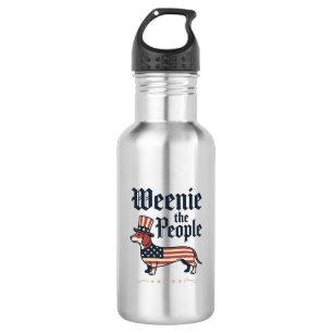 Weenie the People Patriotisches Dachshund T-Shirt_ Edelstahlflasche