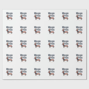 Weenie the People Patriotisches Dachshund T-Shirt_ Geschenkpapier