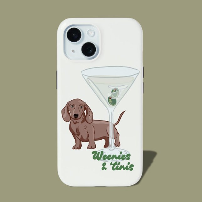Weenies & Martinis iPhone 15 Hülle (Von Creator hochgeladen)