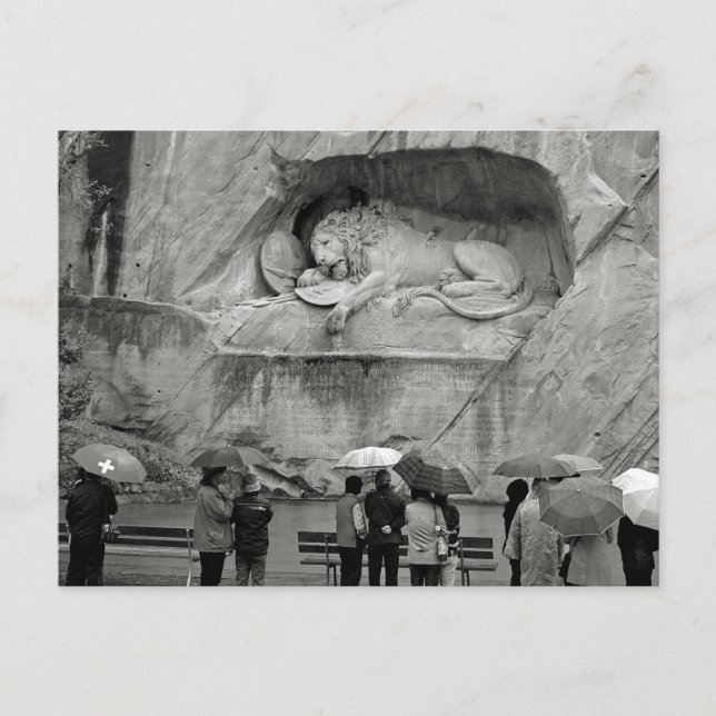 Weeping Lion Postcard Postkarte (Vorderseite)