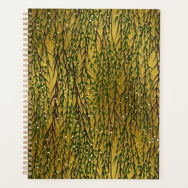 Weeping Willow Chiyogami Planner Planer (Vorderseite)
