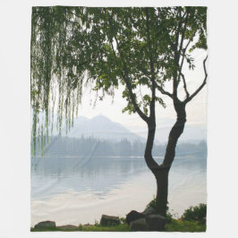 Weeping Willow Mountain View Fleecedecke