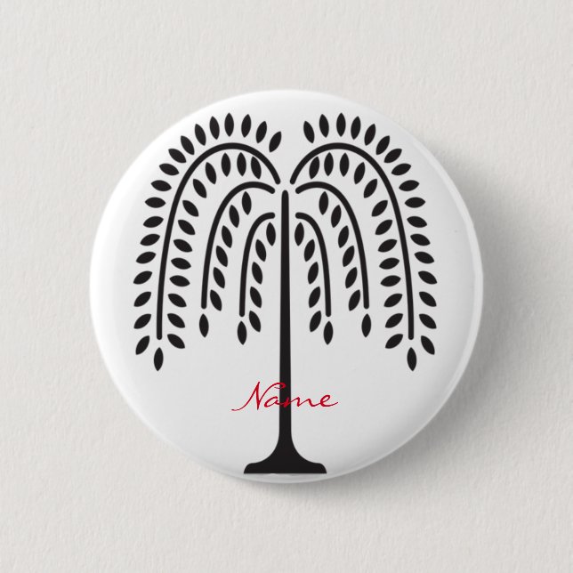 Weeping Willow Silhouette Thunder_Cove Button (Vorderseite)