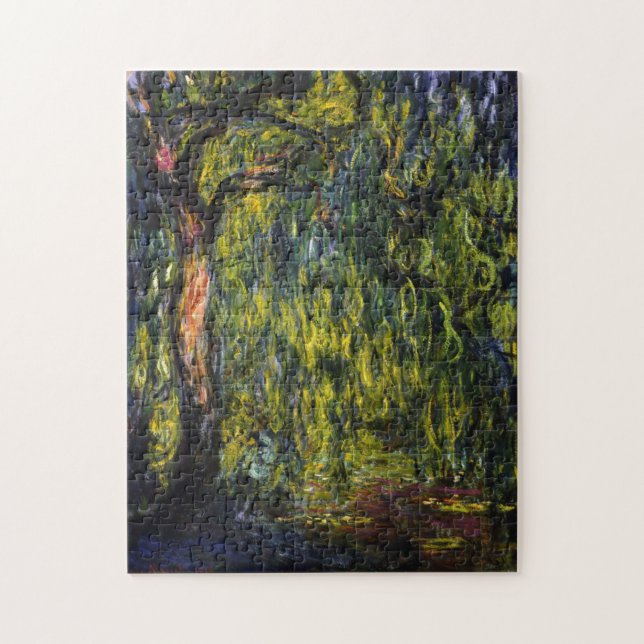 Weeping Willow von Claude Monet Puzzle (Vertikal)