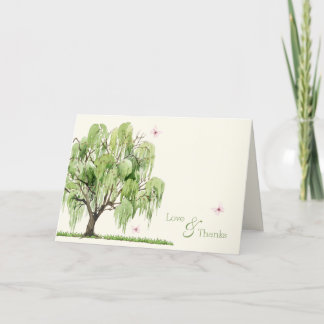 Weeping Willow Wedding Suite Danke Karte