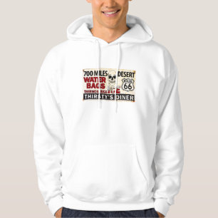 Weg 66 - 700 Meilen verlassen Straßenrandzeichen Hoodie