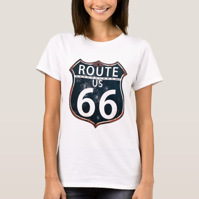 Weg 66-Honor die Mutter-Straße T-Shirt (Vorderseite)