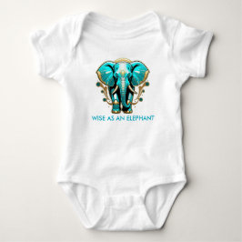 Weg als Elefant Baby Strampler
